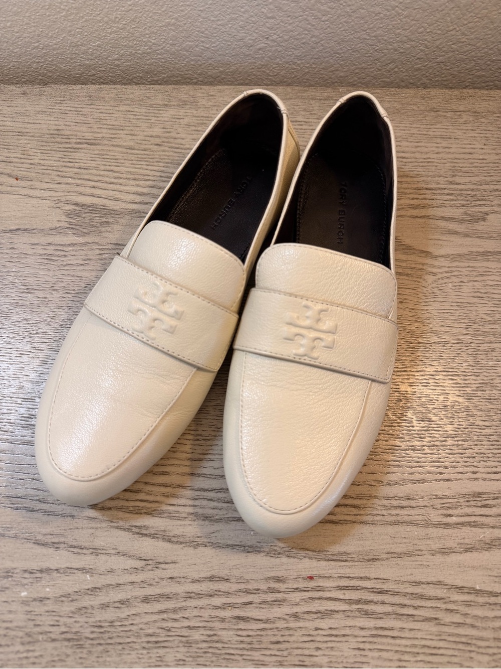 Tory Burch mini every Cream Leather Penny Loafers